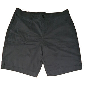 Karen Scott Shorts Womens 12P Black Casual Walking Bermuda Pockets Petite